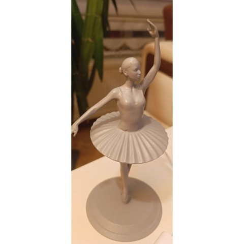 Balerin Kadın Mavi Elbiseli Biblo